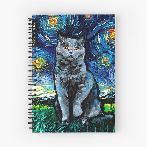 Item preview, Blue British Shorthair Cat Night designed and sold by AjaTrier.