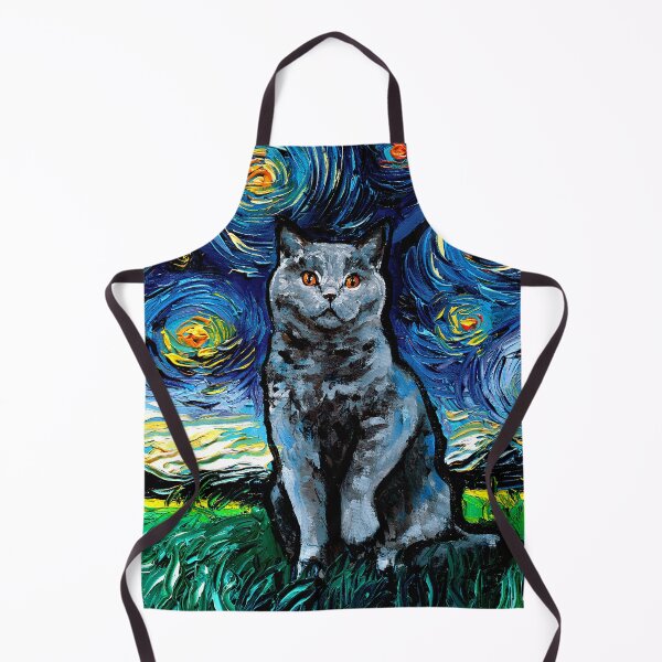 Item preview, Blue British Shorthair Cat Night designed and sold by AjaTrier.
