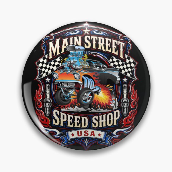 Item preview, Main Street Speed Shop USA Hotrod Muscle Car Design designed and sold by hobrath.