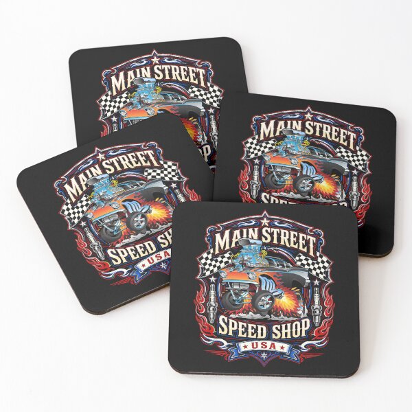 Item preview, Main Street Speed Shop USA Hotrod Muscle Car Design designed and sold by hobrath.