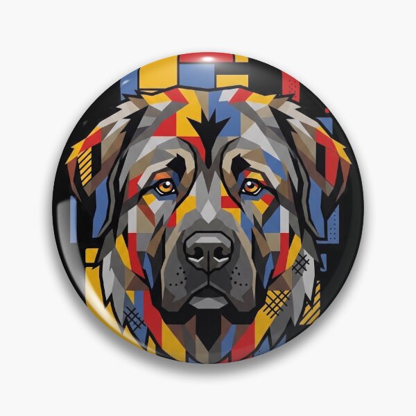 Item preview, Funny Caucasian Shepherd Colorful Blocks Geometric Art Mom Dad Kids designed and sold by FurryHavenPH.