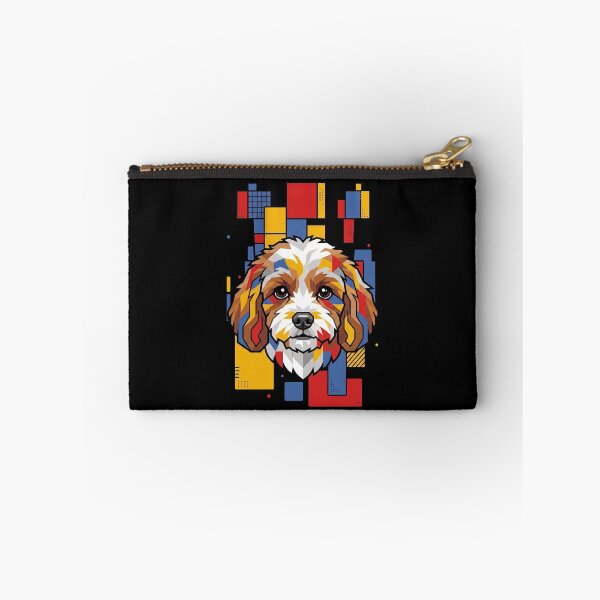 Item preview, Funny Cavachon Colorful Blocks Geometric Art Mom Dad Kids designed and sold by FurryHavenPH.