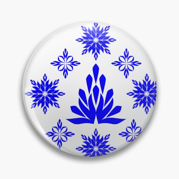 Item preview, Elegant Blue Geometric Floral Motif and Symmetrical Design Elements Set for Traditional Ornament Design designed and sold by Ei-Ei.