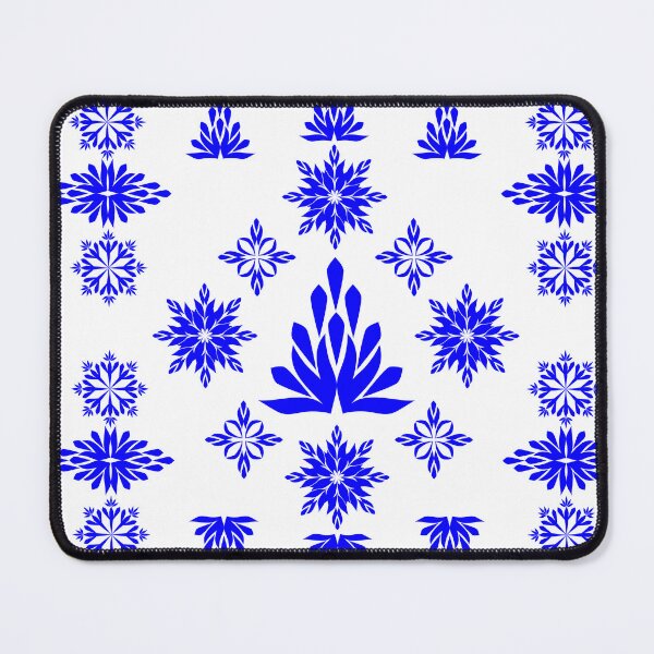 Item preview, Elegant Blue Geometric Floral Motif and Symmetrical Design Elements Set for Traditional Ornament Design designed and sold by Ei-Ei.