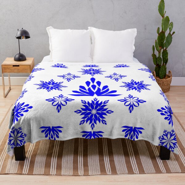 Item preview, Elegant Blue Geometric Floral Motif and Symmetrical Design Elements Set for Traditional Ornament Design designed and sold by Ei-Ei.