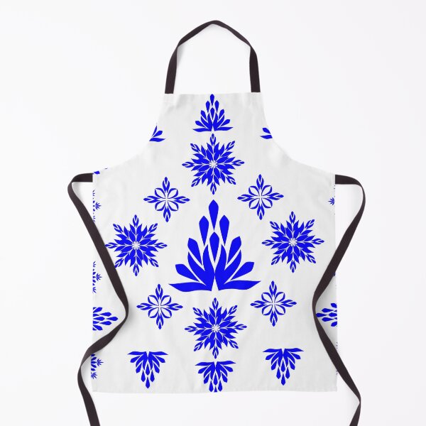 Item preview, Elegant Blue Geometric Floral Motif and Symmetrical Design Elements Set for Traditional Ornament Design designed and sold by Ei-Ei.