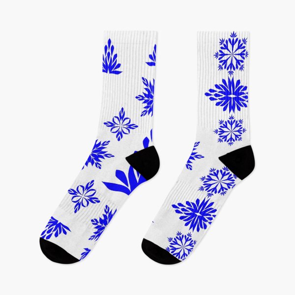 Item preview, Elegant Blue Geometric Floral Motif and Symmetrical Design Elements Set for Traditional Ornament Design designed and sold by Ei-Ei.