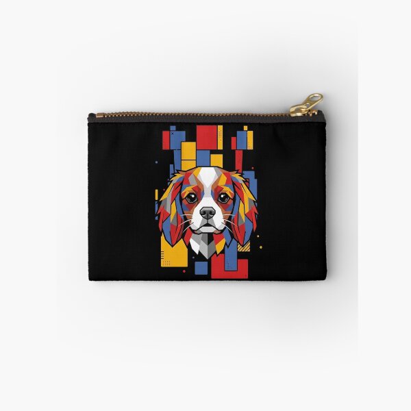 Item preview, Funny Cavalier King Charles Spaniel Colorful Blocks Geometric Art Mom Dad Kids designed and sold by FurryHavenPH.
