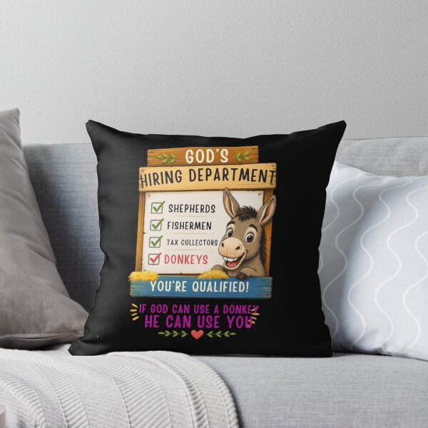 Item preview, If God Can Use A Donkey He Can Use You Funny Christian Donkey Shirt designed and sold by La-Nuna.