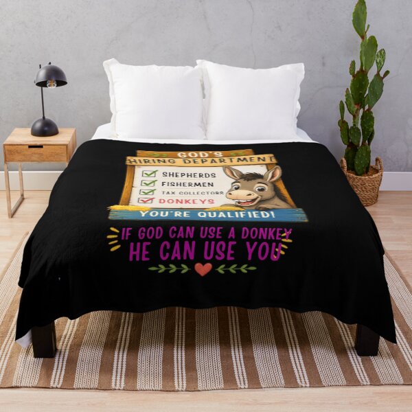 Item preview, If God Can Use A Donkey He Can Use You Funny Christian Donkey Shirt designed and sold by La-Nuna.