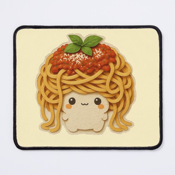 Item preview, Cute Spaghetti Mushroom | Kawaii Pasta Mushroom Character | Scrapbook Funny Food Art designed and sold by Eathusiast.