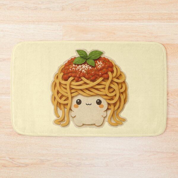 Item preview, Cute Spaghetti Mushroom | Kawaii Pasta Mushroom Character | Scrapbook Funny Food Art designed and sold by Eathusiast.
