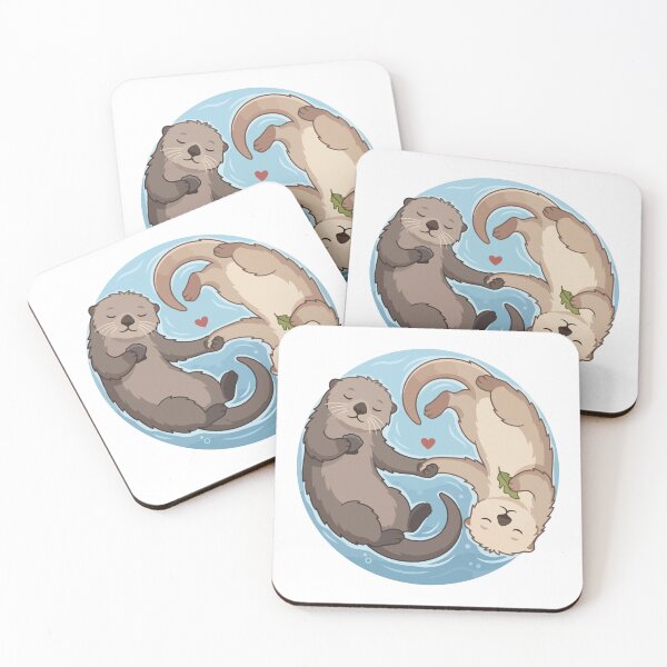 Item preview, Cute Sea Otters Holding Hands Yin Yang Circle designed and sold by Arc2020.