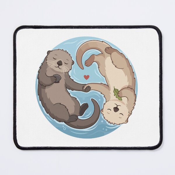 Item preview, Cute Sea Otters Holding Hands Yin Yang Circle designed and sold by Arc2020.