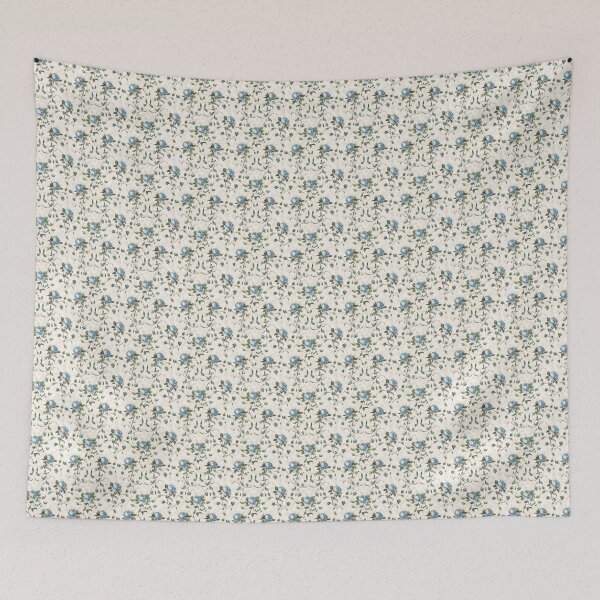 Item preview, Vintage Blue Floral Pattern designed and sold by LouieVanille.