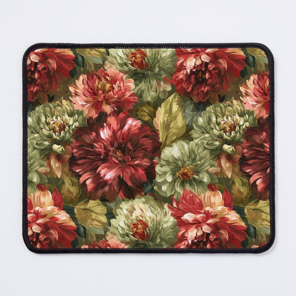 Item preview, Bold Dahlias Print - Botanical Garden Pattern - Valentine Gifts For Boyfriend designed and sold by RoyalStarsPatts.