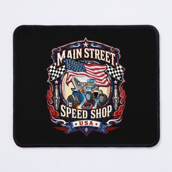 Item preview, Patriotic Main Street Speed Shop USA Hotrod T-Bucket Roadster Design designed and sold by hobrath.