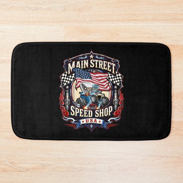 Item preview, Patriotic Main Street Speed Shop USA Hotrod T-Bucket Roadster Design designed and sold by hobrath.