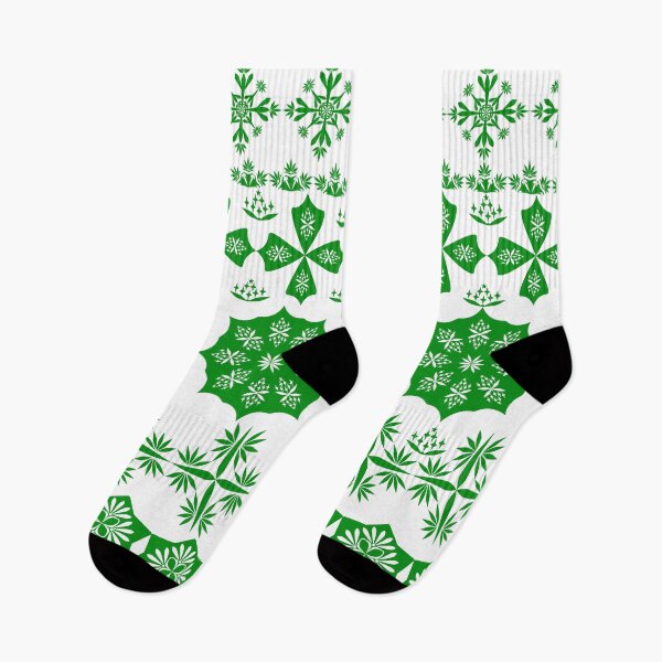 Item preview, Modern Traditional Green Floral Border Pattern with Decorative Geometric Ornament designed and sold by Ei-Ei.