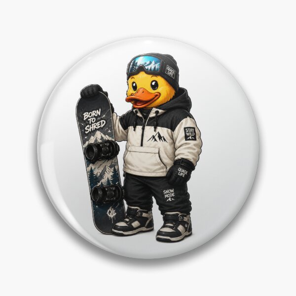 Item preview, Snowboarder Duck designed and sold by Thor-stone.