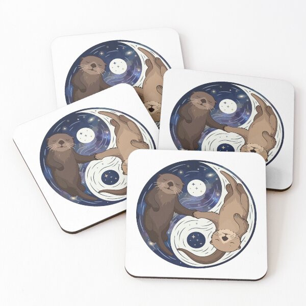 Item preview, Celestial Sea Otters Starry Night Yin Yang Water designed and sold by Arc2020.