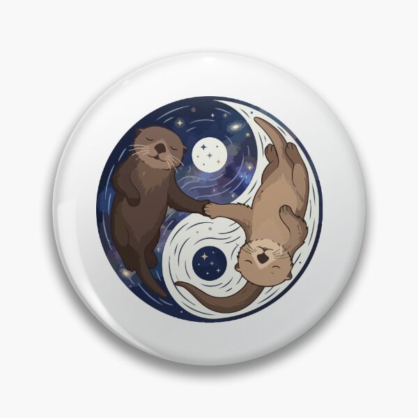 Item preview, Celestial Sea Otters Starry Night Yin Yang Water designed and sold by Arc2020.