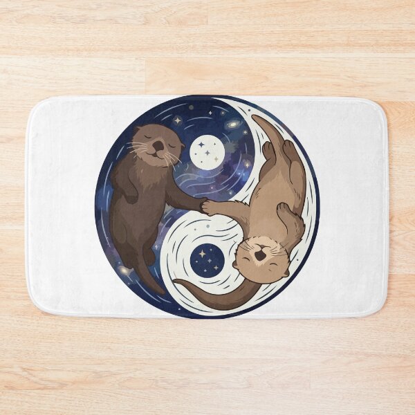 Item preview, Celestial Sea Otters Starry Night Yin Yang Water designed and sold by Arc2020.