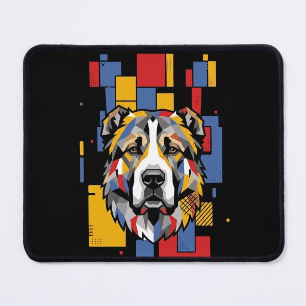Item preview, Funny Central Asian Shepherd Colorful Blocks Geometric Art Mom Dad Kids designed and sold by FurryHavenPH.