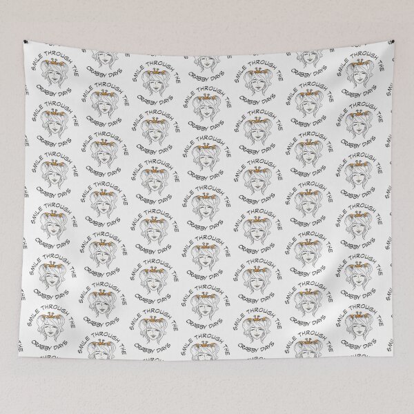 Item preview, Smile Through the Crabby Days | Cute Crab Girl Illustration Gift designed and sold by Samaya-.