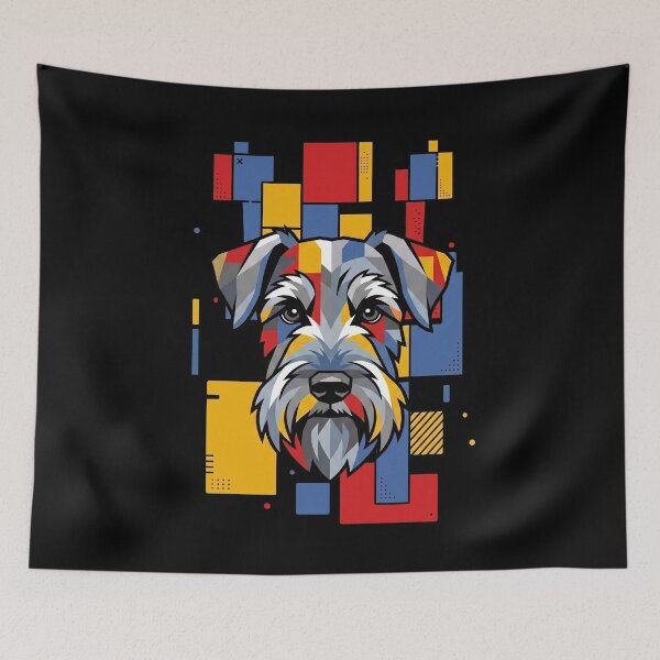Item preview, Funny Cesky Terrier Colorful Blocks Geometric Art Mom Dad Kids designed and sold by FurryHavenPH.