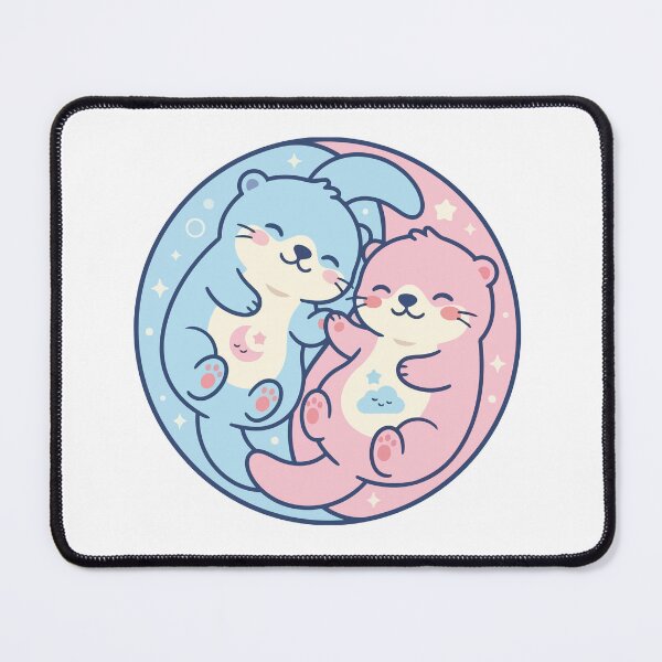 Item preview, Kawaii Pastel Sea Otters Holding Hands Dreamcore designed and sold by Arc2020.