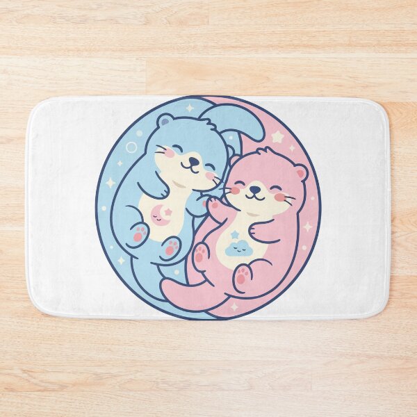 Item preview, Kawaii Pastel Sea Otters Holding Hands Dreamcore designed and sold by Arc2020.