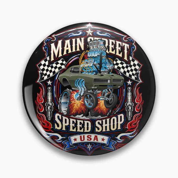 Item preview, Main Street Speed Shop USA Hotrod Classic Muscle Car Design designed and sold by hobrath.