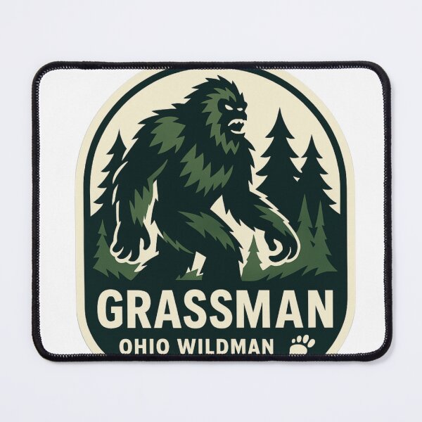 Item preview, Ohio Grassman Cryptid – Bigfoot Folklore Art designed and sold by Retro Kingdom Boutique.