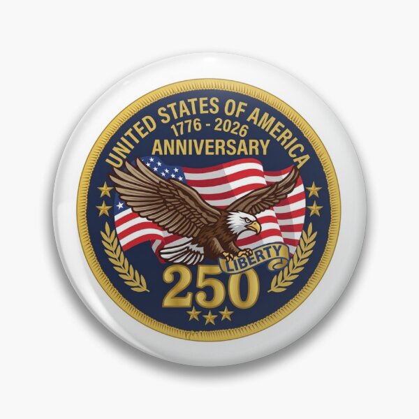 Item preview, United States Semiquincentennial 250th Anniversary Eagle Commemorative Emblem designed and sold by CharlieDesings.