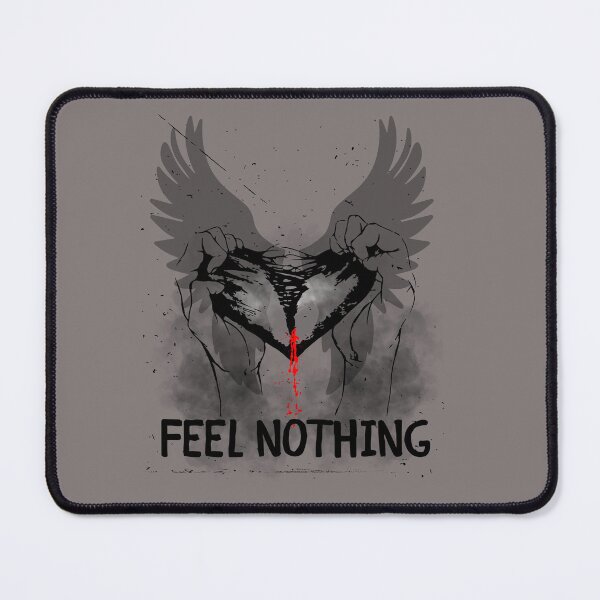 Item preview, Feel Nothing Broken Heart Wings Emo Grunge Aesthetic designed and sold by AhmadAnnaPrints.