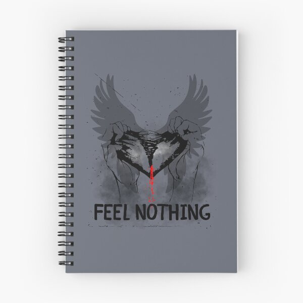 Item preview, Feel Nothing Broken Heart Wings Emo Grunge Aesthetic designed and sold by AhmadAnnaPrints.