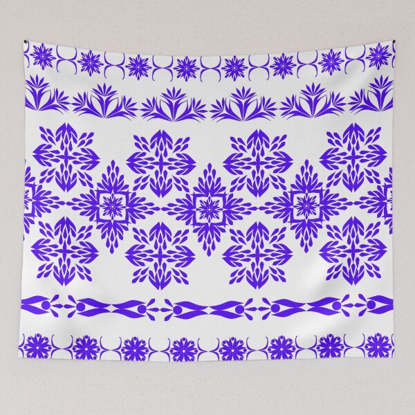 Item preview, Purple Ethnic Decorative Border Collection with Floral Geometric Line Art designed and sold by Ei-Ei.