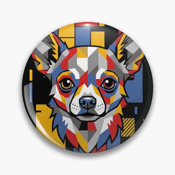 Item preview, Funny Chihuahua Colorful Blocks Geometric Art Mom Dad Kids designed and sold by FurryHavenPH.