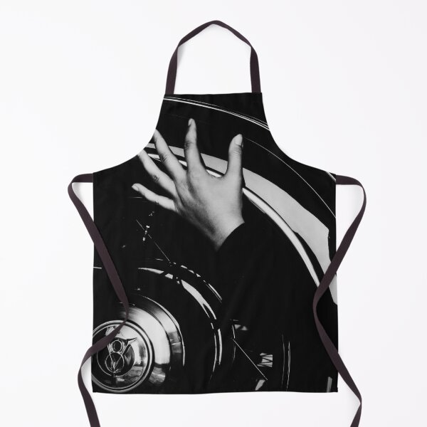 Item preview, Vintage roaring twenties hand on wheel automobile black and white photographic art print by Alfred Stieglitz designed and sold by Astrid Arkhangelsky.