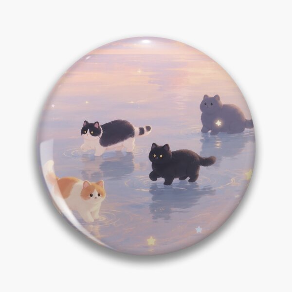 Item preview, Magical Twilight Beach Cat designed and sold by rainyclouddiary.