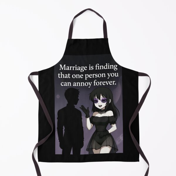 Item preview, Marriage: Finding One Person to Annoy Forever | Goth Anime Couple designed and sold by Amber Sky Creations.