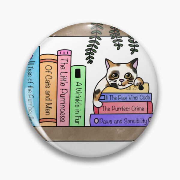 Item preview, Cat Pun Bookshelf designed and sold by CraftyCats2023.