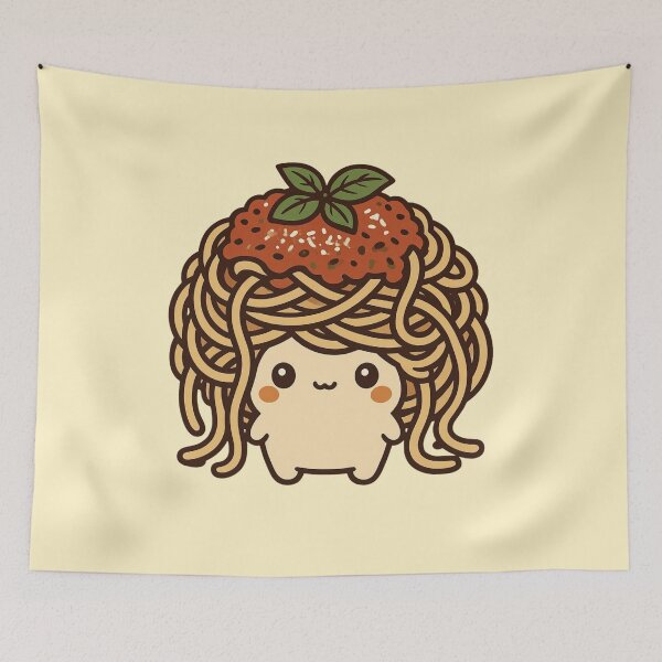 Item preview, Cute Spaghetti Mushroom | Kawaii Pasta Mushroom Character | Funny Food Art designed and sold by Eathusiast.