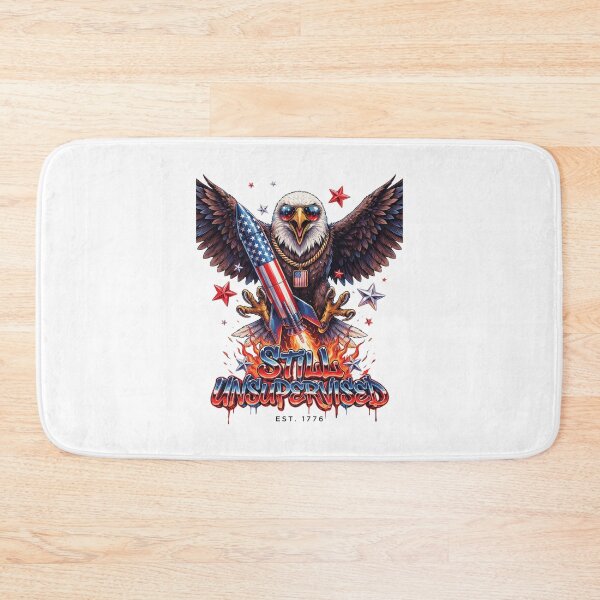 Item preview, Still Unsupervised Gangster Eagle Gold Chain Rocket Tee v4 designed and sold by DarylWelsh2024.