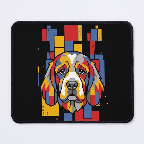 Item preview, Funny Clumber Spaniel Colorful Blocks Geometric Art Mom Dad Kids designed and sold by FurryHavenPH.
