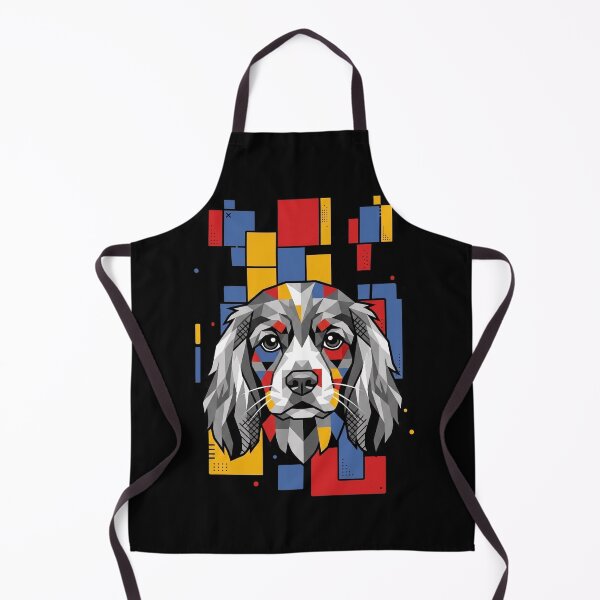 Item preview, Funny Cockalier Colorful Blocks Geometric Art Mom Dad Kids designed and sold by FurryHavenPH.