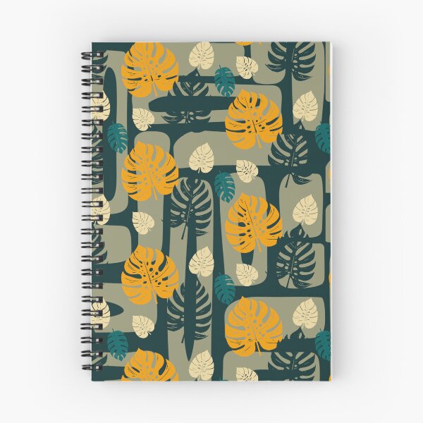 Item preview, Tropical Monstera Leaf and forms in dark green - Seamless Pattern designed and sold by StefanStudioArt.