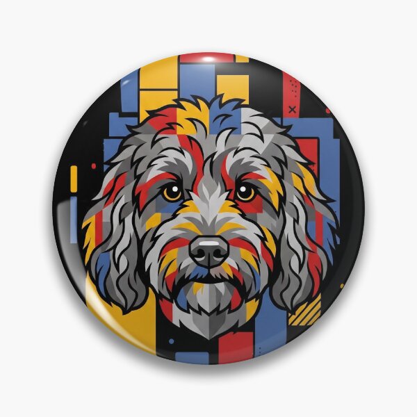 Item preview, Funny Cockapoo Colorful Blocks Geometric Art Mom Dad Kids designed and sold by FurryHavenPH.
