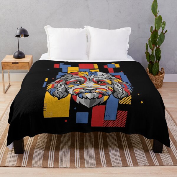 Item preview, Funny Cockapoo Colorful Blocks Geometric Art Mom Dad Kids designed and sold by FurryHavenPH.